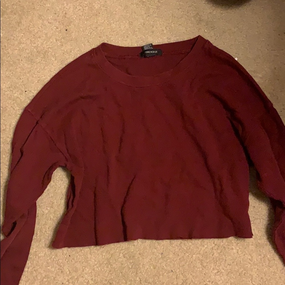 red crop top